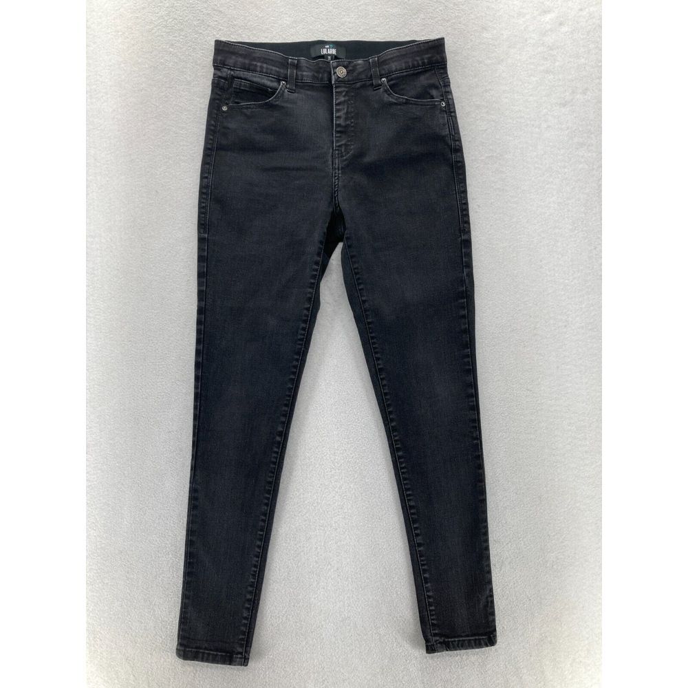 LuLaRoe With Love Jeans Women's 28 Skinny Ankle Black Stretch‎ Denim Waistband